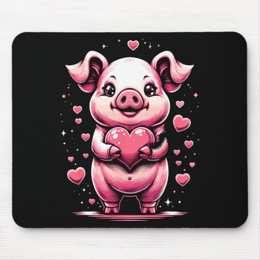 G Holding Heart Valentines Day Cute Valentine 1 Mousepad (Vorne)