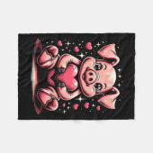 G Holding Heart Valentines Day Cute Valentine 2 Fleecedecke (Vorderseite (Horizontal))