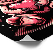 G Holding Heart Valentines Day Cute Valentine 2  Poster (Ecke)