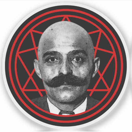 G.I. Gurdjieff The Magus (rot) Aufkleber (Vorderseite)