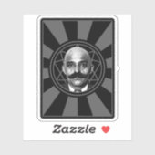 G.I. Gurdjieff The Magus - v2 (grau) Aufkleber (Blatt)