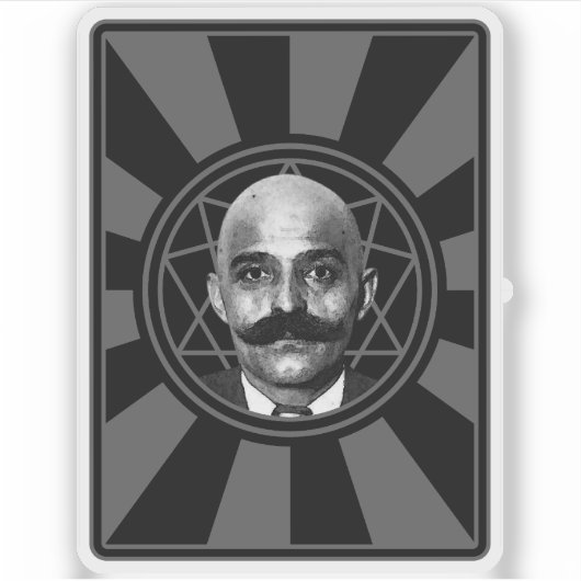 G.I. Gurdjieff The Magus - v2 (grau) Aufkleber (Vorderseite)
