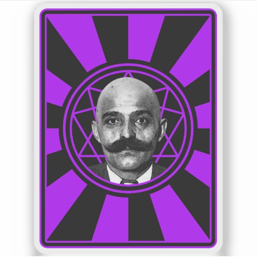 G.I. Gurdjieff The Magus - v2 (lila) Aufkleber (Vorderseite)