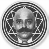 G.I. Gurdjieff The Magus (weiß) Aufkleber (Vorderseite)