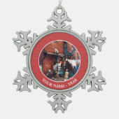 G.I. SCHNEEFLOCKEN Zinn-Ornament (Vorderseite)