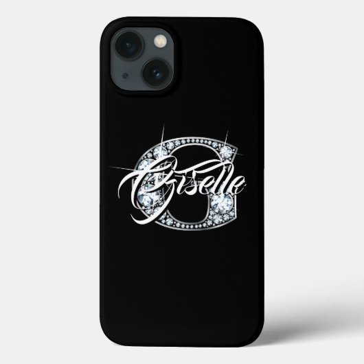 G Imitate Diamantblende Monogramm Case-Mate iPhone Hülle (Rückseite)