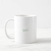 G Initial floral Monogramm Kaffeetasse (Links)