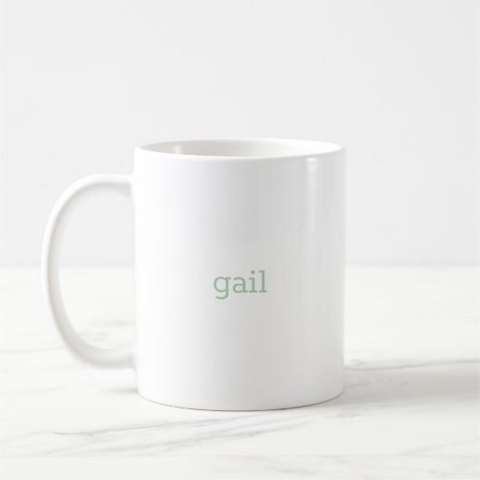 G Initial floral Monogramm Kaffeetasse (Links)