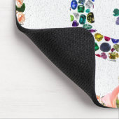 G Initial Gemstone Design Mousepad (Ecke)