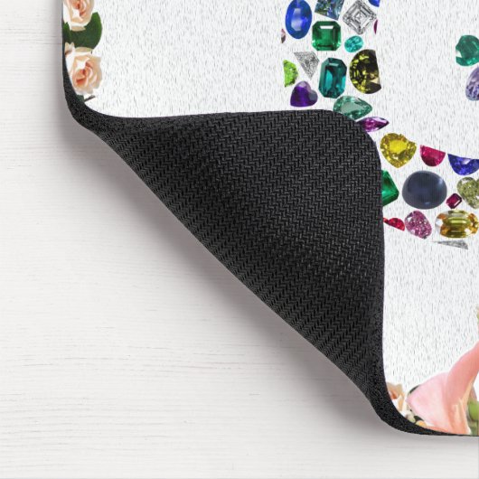 G Initial Gemstone Design Mousepad (Ecke)