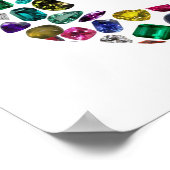 G Initial Gemstone Design Poster (Ecke)