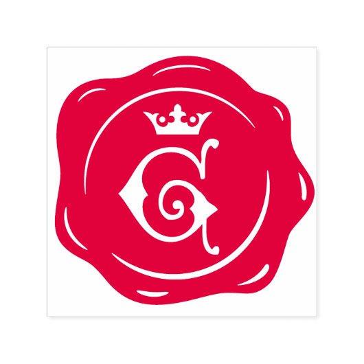 G - Initialbuchstabe des antiken Wachs Siegel Goth Permastempel (Design)