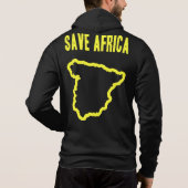 G-inspirierter Ali retten Silhouette Afrikas Hoodie (Rückseite)