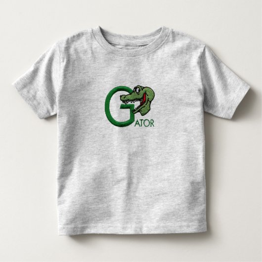 G ist für Alligator Kleinkind T-shirt (Vorderseite)