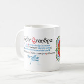 G ist für die Großvater-Tasse Kaffeetasse (Vorderseite Links)