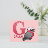 G ist für Galah Postkarte (Stehend Vorderseite)