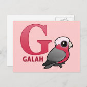 G ist für Galah Postkarte (Vorne/Hinten)