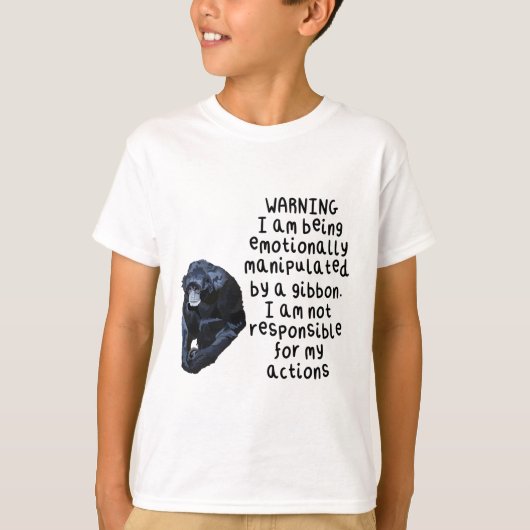 G ist für Gibbon T-Shirt (Vorderseite)