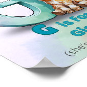 G ist für Giraffe - Gentle Alphabet Animal Wall Ar Poster (Ecke)