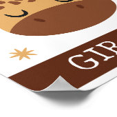 G ist für Giraffe, Kinderzimmer, Schlafzimmer, Kin Poster (Ecke)