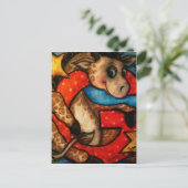 G ist für Giraffe Postkarte (Stehend Vorderseite)