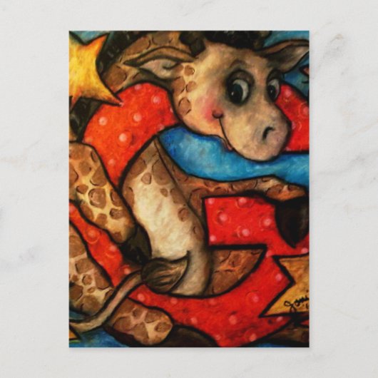 G ist für Giraffe Postkarte (Vorderseite)