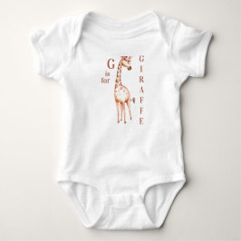 G ist für GIRAFFE Whimsical Baby Bodysuit Baby Strampler