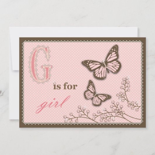 G ist für Girl Card 2 (Vorderseite)