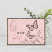 G ist für Girl Card 2 (Stehend Vorderseite)