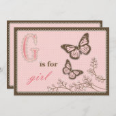 G ist für Girl Card 2 (Vorne/Hinten)