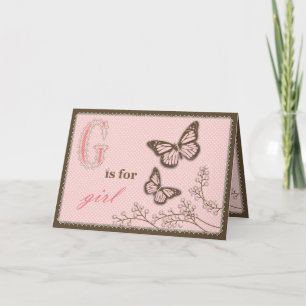 G ist für Girl Card Ankündigung