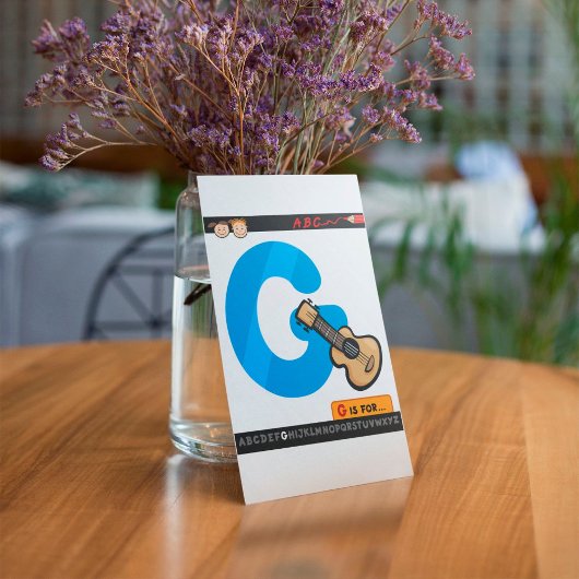 G ist für Gitarre Einladung