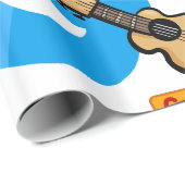 G ist für Gitarre Geschenkpapier (Rolleneckpunkt)