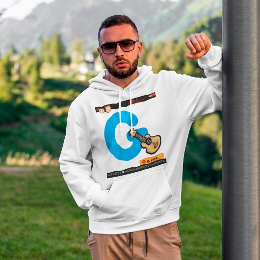 G ist für Gitarre Hoodie
