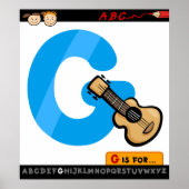 G ist für Gitarre Poster (Vorne)