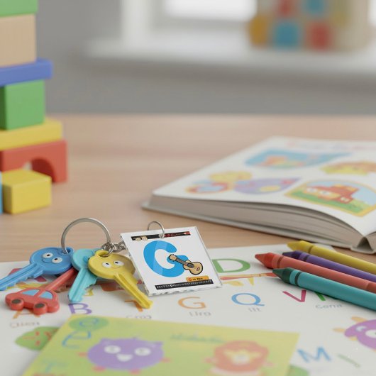 G ist für Gitarre Schlüsselanhänger