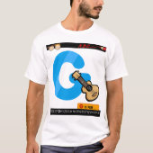 G ist für Gitarre T-Shirt (Vorderseite)