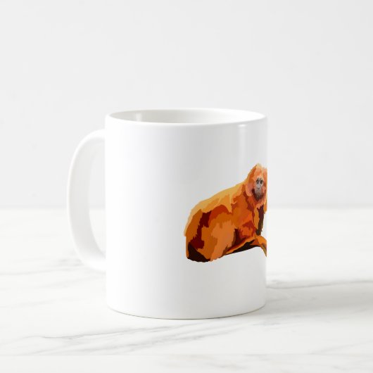 G ist für Golden Lion Tamarin Kaffeetasse (Vorderseite Links)