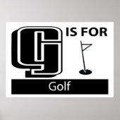G ist für Golf Poster (Vorne)