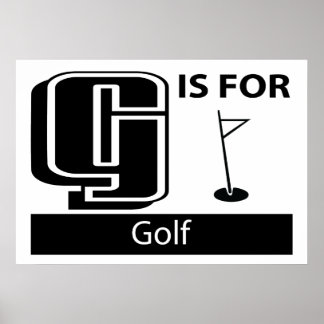 G ist für Golf Poster