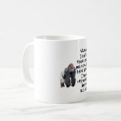 G ist für Gorilla Kaffeetasse (Vorderseite Links)