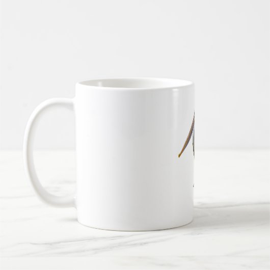 G ist für Gray Pelican Kaffeetasse (Links)