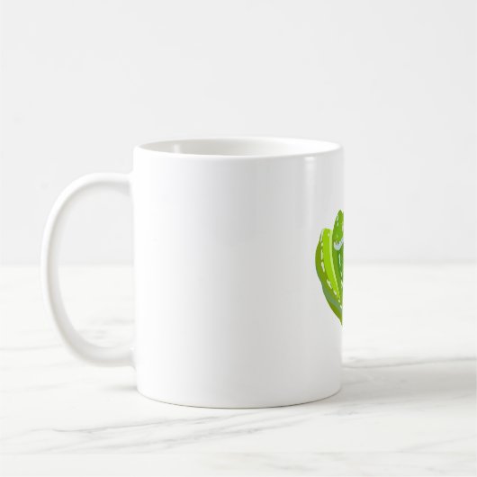 G ist für Green Tree Python Kaffeetasse (Links)