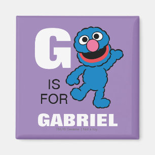 G ist für Grover   Name hinzufügen Magnet
