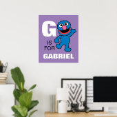 G ist für Grover | Name hinzufügen Poster (Heimbüro)