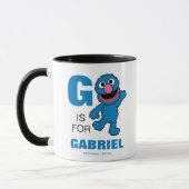 G ist für Grover | Name hinzufügen Tasse (Links)