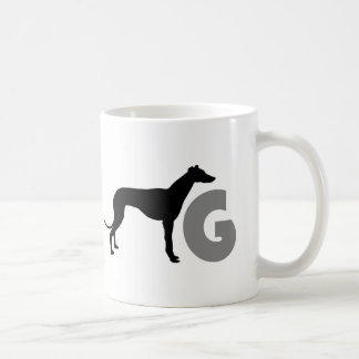 G ist für Windhund Kaffeetasse