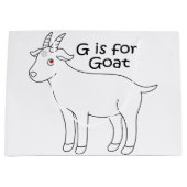G ist für Ziegengeschenktasche Große Geschenktüte (Vorderseite)