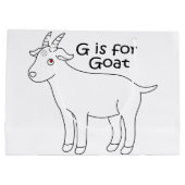 G ist für Ziegengeschenktasche Große Geschenktüte (Rückseite)