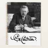 G. K. Chesterton at Work Notebook Planer (Vorderseite)